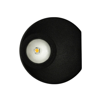 mini aplique de exterior sobreponer redonda