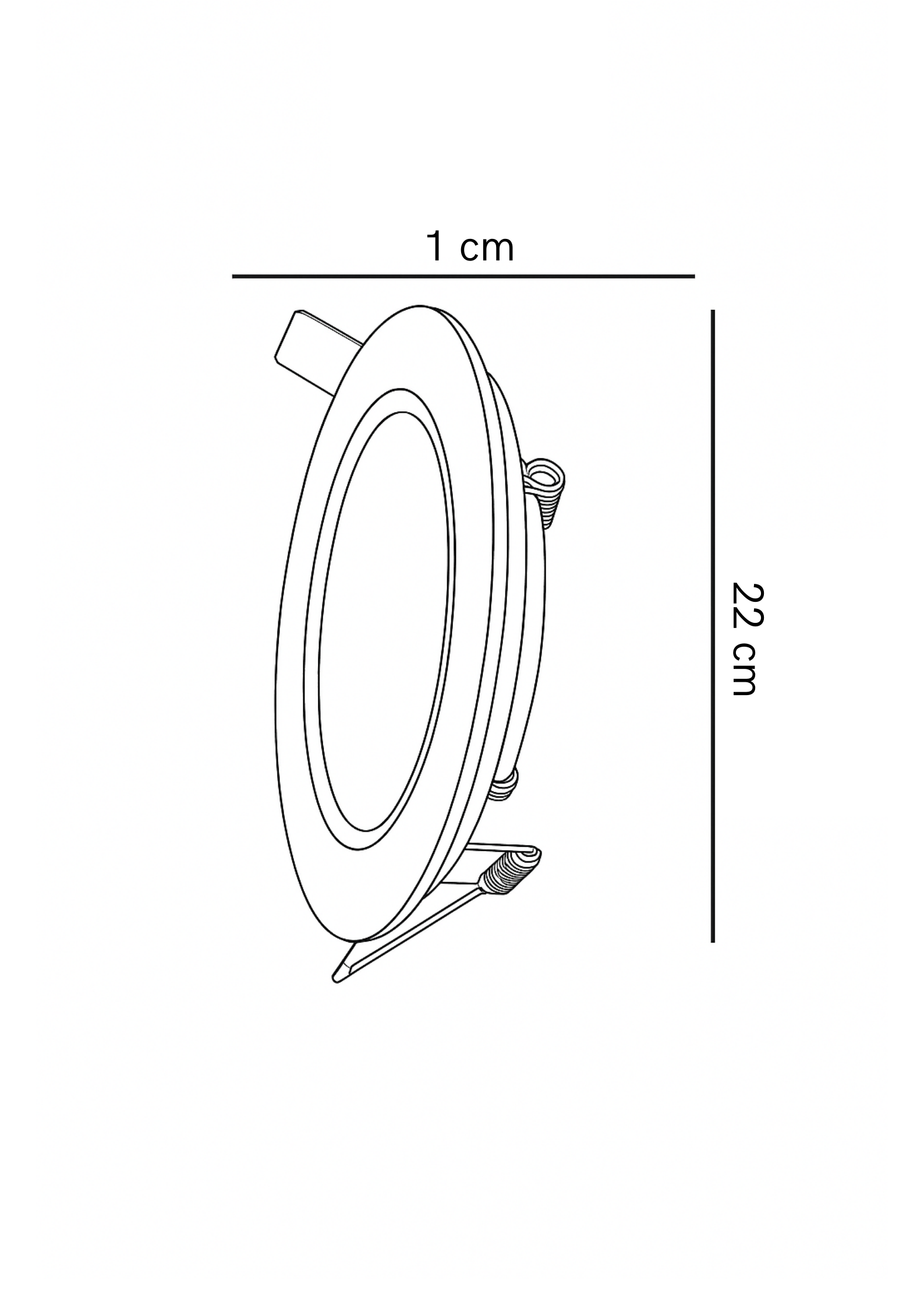 Panel Led circular de 18w
