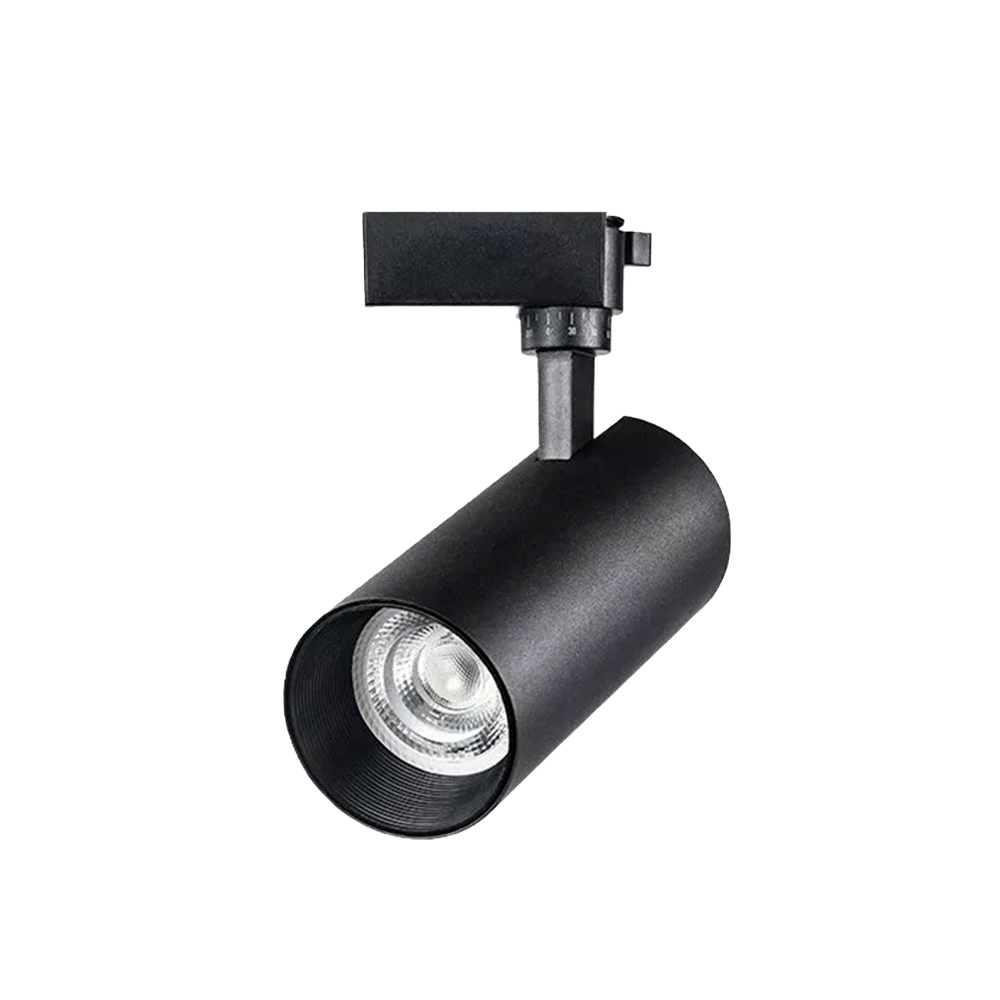 Lámpara Spot Led Negro Para Riel 20W