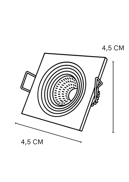 mini Bala Min Cuadrado con led integrado
