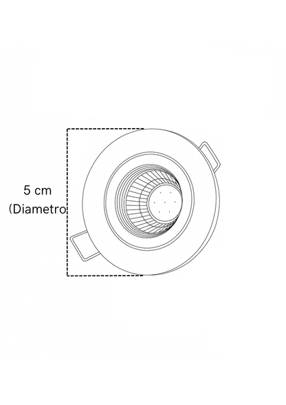 mini Bala Min Redondo con led integrado