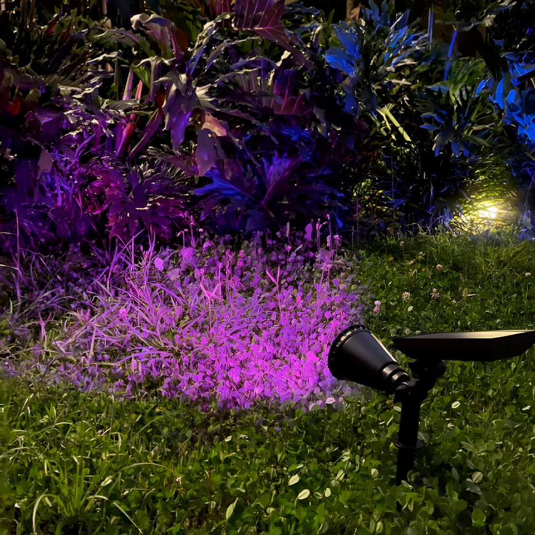 Estaca solar para jardín rgb
