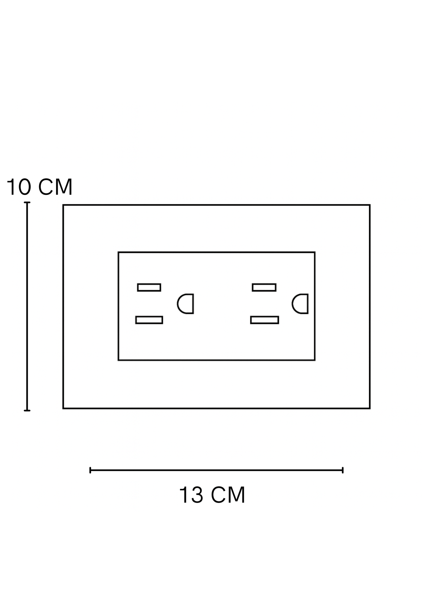toma doble blanco Blanco