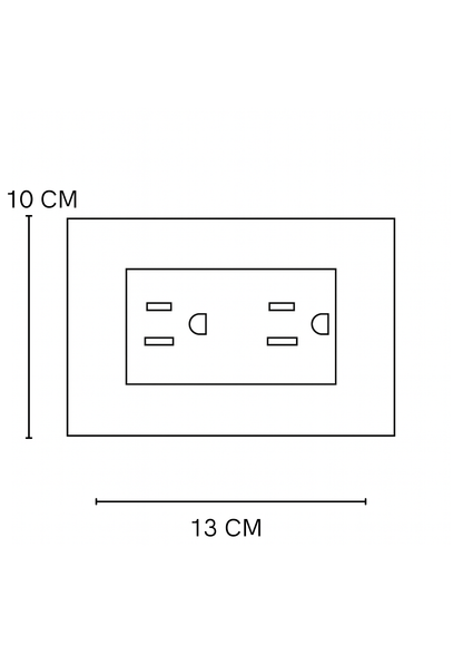 toma doble blanco Blanco